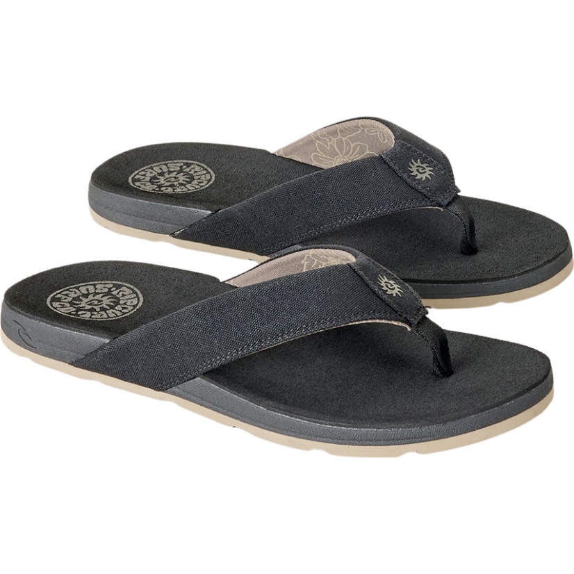 2026 Rip Curl Mens Pacific Rinse Bloom Open Toe Sandals 1DBMOT - Black / brown